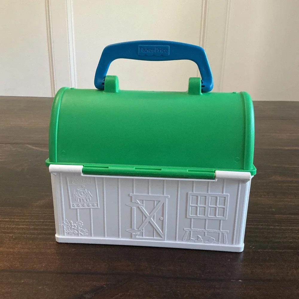 2008 Mattel Fisher Price Little People Zoo Lunch Box Storage Case Only Empty